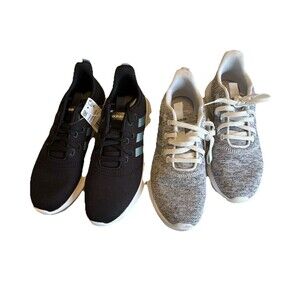 Lot Of 2  ADIDAS Gx5637 PUREMOTION RUNNING BLACK/WHITE/Gray STYLISH SHOE $80